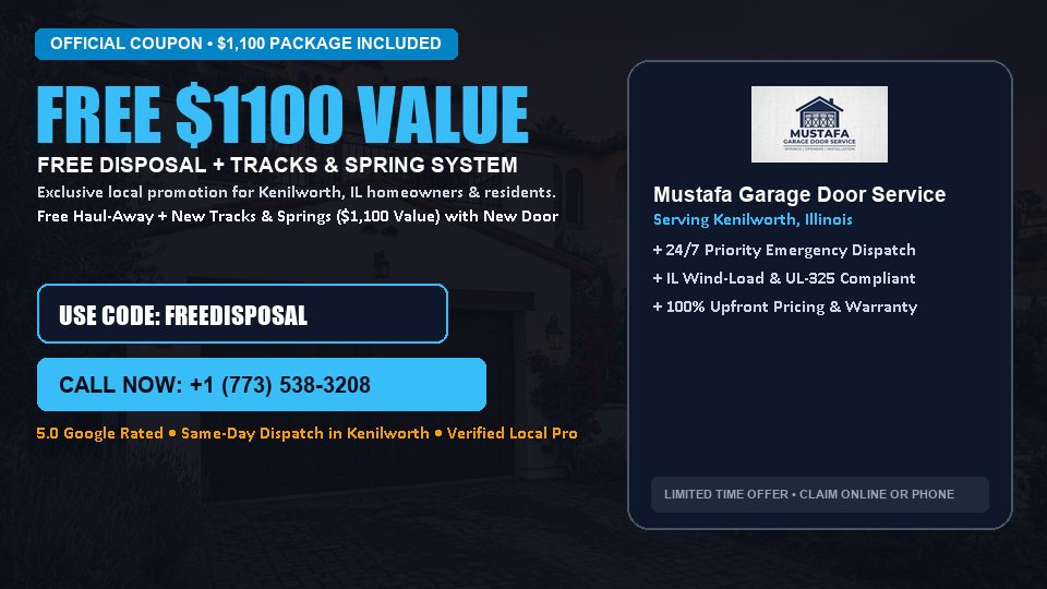 Mustafa Garage Door Service FREE Haul-Away & Heavy-Duty Tracks with New Door